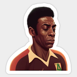 Pele T-Shirt  I  The Brunette Jewel Sticker